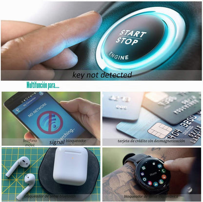Caja De Blindaje De Señal, Caja Bloqueador De Señal De Llave Para Coche,100% Protección Caja RFID, Faraday|Rfid/Nfcsms/Wifi/3G/4G/Bluetooth/Nfc| Antirrobo Bloqueador De Señal