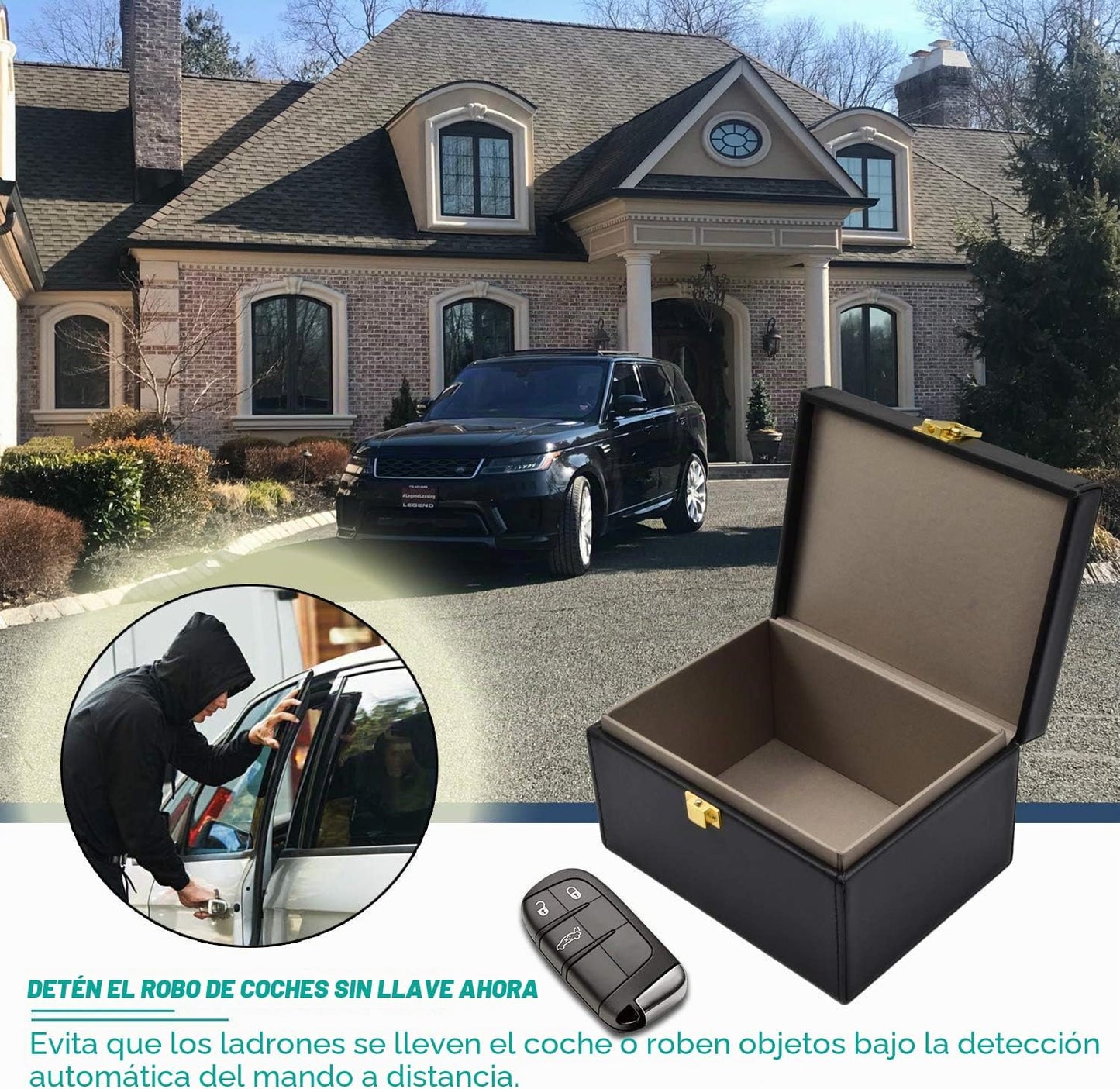 Caja De Blindaje De Señal, Caja Bloqueador De Señal De Llave Para Coche,100% Protección Caja RFID, Faraday|Rfid/Nfcsms/Wifi/3G/4G/Bluetooth/Nfc| Antirrobo Bloqueador De Señal