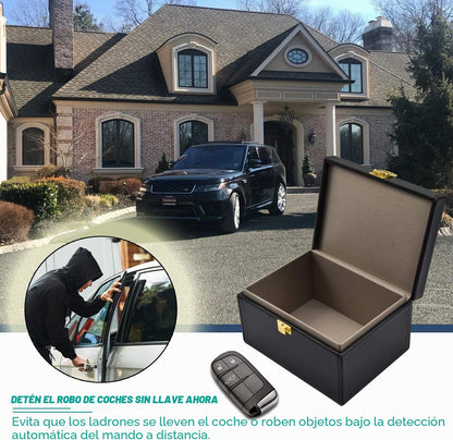 Caja De Blindaje De Señal, Caja Bloqueador De Señal De Llave Para Coche,100% Protección Caja RFID, Faraday|Rfid/Nfcsms/Wifi/3G/4G/Bluetooth/Nfc| Antirrobo Bloqueador De Señal